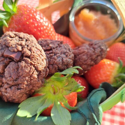 Pause gourmande au bord du Doubs – biscuits chocolat fleur de sel